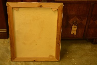 (P-505) Portree, õlimaal, raamita, signeeritud