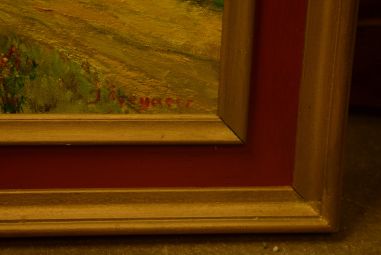 (9-492/2) Õlimaal raamitud, signeeritud