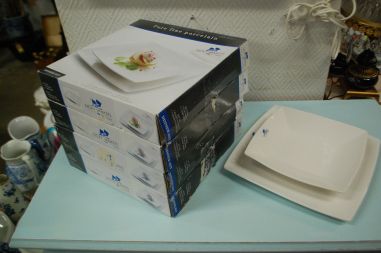 (8-1248) Nicky Vankets portselanist taldrikute komplekt, 4+4tk