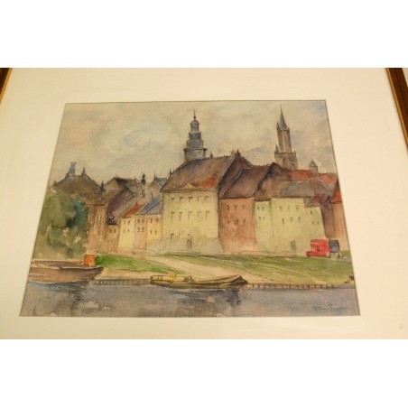 (P-884) Raamitud akvarell, signeeritud