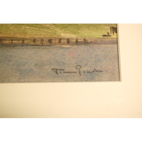 (P-884) Raamitud akvarell, signeeritud