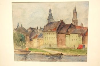 (P-884) Raamitud akvarell, signeeritud 2