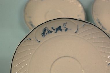 (n-5041/1) Villeroy & Boch Old Val Bleu  kohvitassid-taldrikud, 5tk