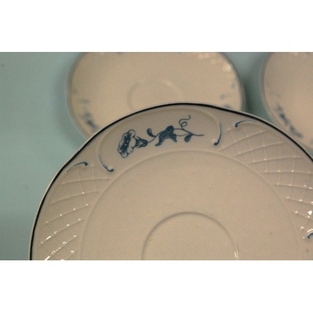 (n-5041/1) Villeroy & Boch Old Val Bleu  kohvitassid-taldrikud, 5tk