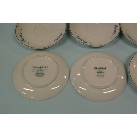 (n-5041/1) Villeroy & Boch Old Val Bleu  kohvitassid-taldrikud, 5tk