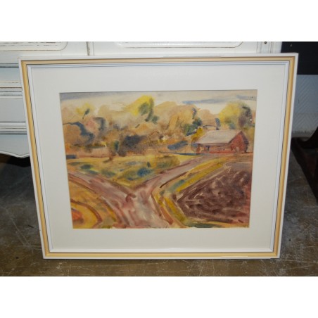 (P-892) Raamitud maal, signeeritud