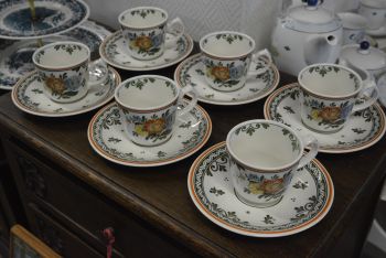 (n-4592/14) Villeroy & Boch Alt Amsterdam kohvitassid-taldrikud, 6tk