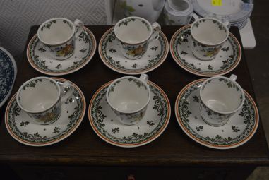 (n-4592/14) Villeroy & Boch Alt Amsterdam kohvitassid-taldrikud, 6tk