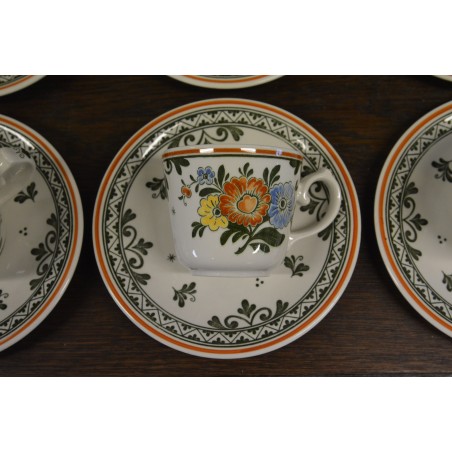 (n-4592/14) Villeroy & Boch Alt Amsterdam kohvitassid-taldrikud, 6tk