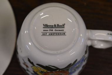 (n-4592/14) Villeroy & Boch Alt Amsterdam kohvitassid-taldrikud, 6tk