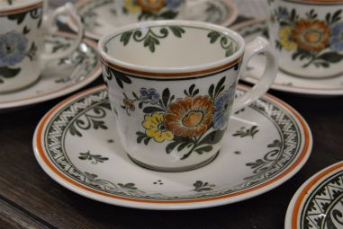 (n-4592/14) Villeroy & Boch Alt Amsterdam kohvitassid-taldrikud, 6tk