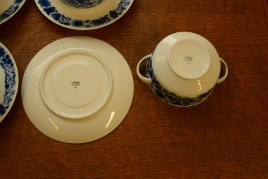 (n-2538/1) Arsberg, puljongitassid-taldrikud, 4tk