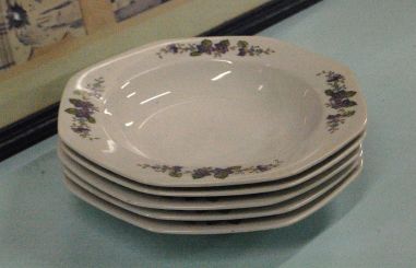 (n-2955/3) Bavaria, Seltmann Weiden, kannikestega supi-pastataldrikud, 5tk