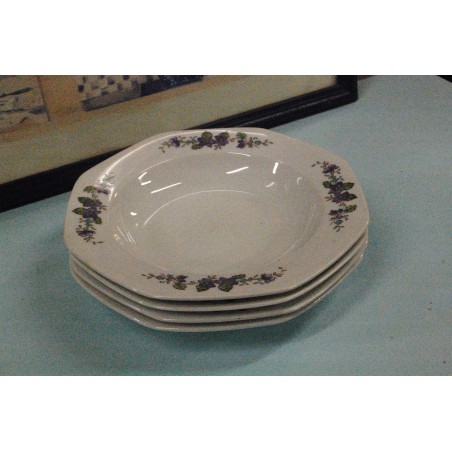 (n-2955/2) Bavaria, Seltmann Weiden, kannikestega supi-pastataldrikud, 4tk