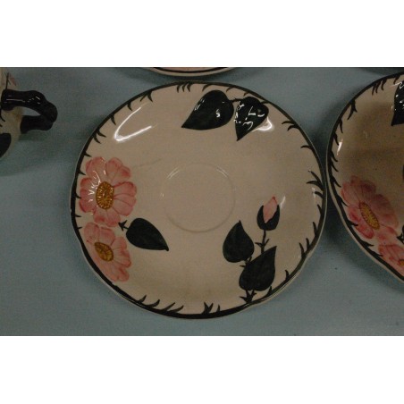 (n-2742/5) Villeroy&Boch Wild Rose kohvitassid-taldrikud, 5tk