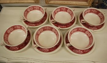 (n-5546/6) Villeroy & Boch Rusticana  puljongikausid-taldrikud, 6tk 2