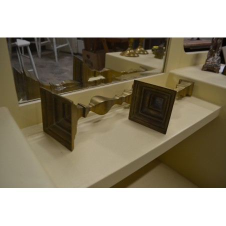 (n-5564) Kollasest metallist küünlajalad 2 tk paaris