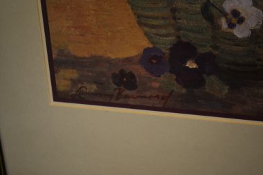 (n-5607) Ilus lilledega raamitud repro