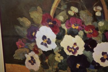 (n-5607) Ilus lilledega raamitud repro