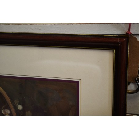 (n-5607) Ilus lilledega raamitud repro