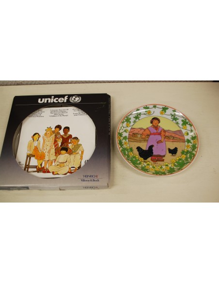 (n-5754) Villeroy & Boch, Unisef kollektsioontaldrik "Children of the World", nr 2 Tiibet kollektsioontaldrik