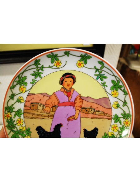 (n-5754) Villeroy & Boch, Unisef kollektsioontaldrik "Children of the World", nr 2 Tiibet kollektsioontaldrik