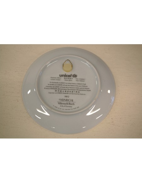 (n-5754) Villeroy & Boch, Unisef kollektsioontaldrik "Children of the World", nr 2 Tiibet kollektsioontaldrik