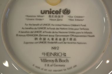 (n-5754) Villeroy & Boch, Unisef kollektsioontaldrik "Children of the World", nr 2 Tiibet kollektsioontaldrik