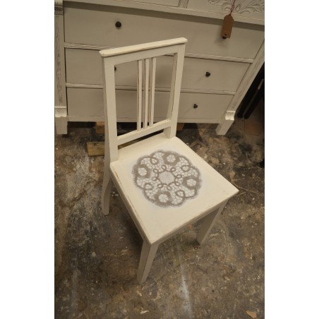 (L-360) Valge puidust tool