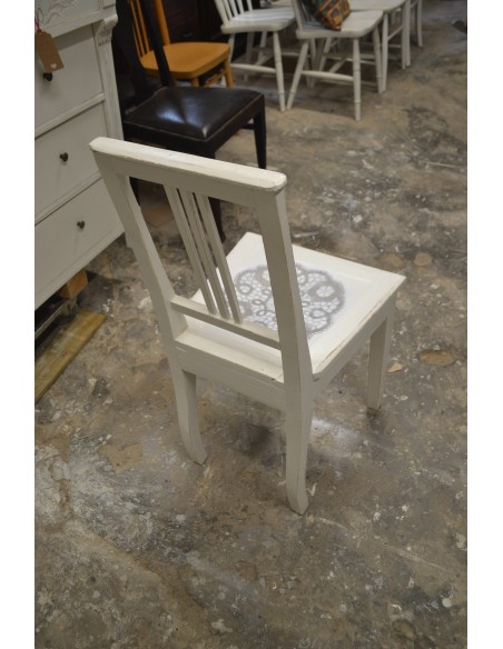 (L-360) Valge puidust tool