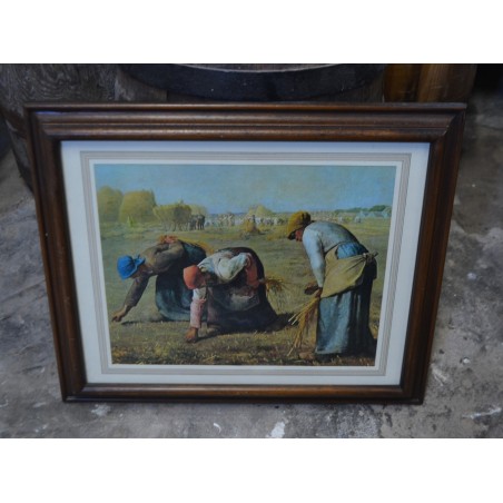 (n-5767) Raamitud kuulsa Millet viljakoristuse maali repro