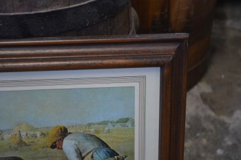 (n-5767) Raamitud kuulsa Millet viljakoristuse maali repro 2