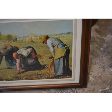 (n-5767) Raamitud kuulsa Millet viljakoristuse maali repro