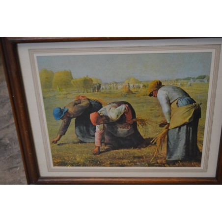 (n-5767) Raamitud kuulsa Millet viljakoristuse maali repro