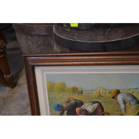 (n-5767) Raamitud kuulsa Millet viljakoristuse maali repro