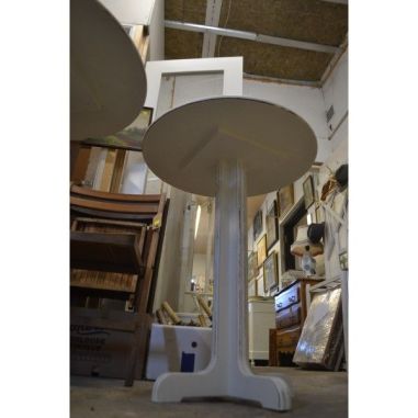 (L-415) Ümar  valge laud