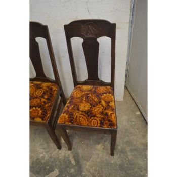 (L-420)  2 tk vana tammeraamis tooli 2