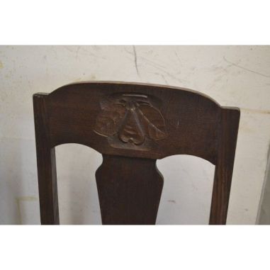 (L-420)  2 tk vana tammeraamis tooli