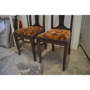 (L-420)  2 tk vana tammeraamis tooli