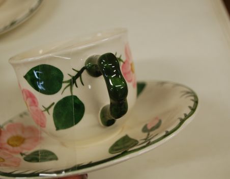 (n-2742/5) Villeroy&Boch Wild Rose kohvitassid-taldrikud, 5tk