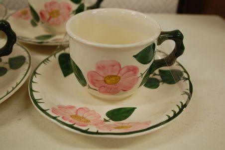 (n-3332) Villeroy&Boch Wild Rose  kohvitassid-taldrikud, 4tk