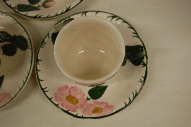 (n-3332) Villeroy&Boch Wild Rose  kohvitassid-taldrikud, 4tk