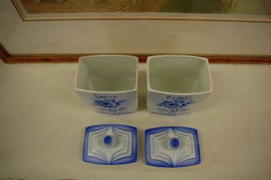 (R-016) 2tk keraamilised toosid, Kohv ja Suhkur