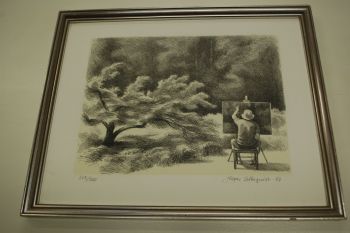 (L-485) Jörgen Zetterqvist, litograafia 302/500 2