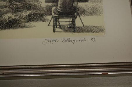 (L-485) Jörgen Zetterqvist, litograafia 302/500