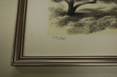 (L-485) Jörgen Zetterqvist, litograafia 302/500