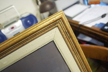 (L-488) Raamitud mereteemaline õlimaal, signeeritud