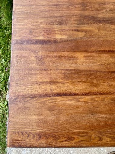 (L-509) Raske puitplaadiga kohvikulaud