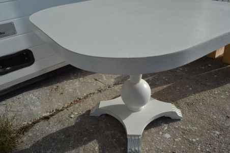 (L-513) Valge diivanilaud