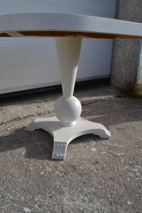 (L-513) Valge diivanilaud